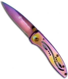 Smith & Wesson Little Pal Rainbow Frame Lock Knife (2.3" Spectrum) CKLPR