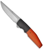 Jason Clark Custom Drop Point Liner Lock Carbon Fiber/G10 Knife (3.5" Plain)