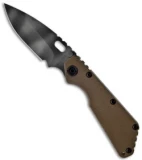 Strider SMF 3/4 Brown G-10 Folding Knife (3.9" Tiger Stripe Plain)