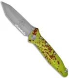 Microtech Socom Delta Zombie Green Tanto Knife (4" Bead Blast Serr) A163-8Z