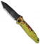 Microtech Socom Delta Zombie Green Tanto Knife (4" Black Full Serr) 163-3Z