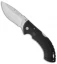 Buck Folding Omni Hunter 12PT Knife Black (4" Satin Plain) 0397BKS