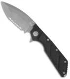 Microtech DOC Flipper Knife Aluminum Folder (3.75" Bead Blast Serr) 153-8