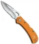 Buck SpitFire Lockback Knife Orange (3.25" Satin Serr) 0722ORX1
