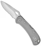 Buck SpitFire Lockback Knife Gray (3.25" Satin Serr) 0722GYX1