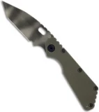 Strider SMF 3/4 Tanto Folding Knife Green G-10 (3.9" Tiger Stripe Plain)