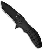 HTM Kirby Lambert Snap Black Folding Clip Point Knife (3.5" Black)
