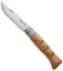 Opinel Knives No. 8 Stainless Steel Knife Beech Wood (3.25" Satin) #8 SS Deer