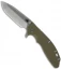 Hinderer Knives XM-24 Spanto Flipper Knife Green (4" Stonewash Plain)