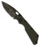Strider SMF 3/4 Green G-10 Folding Knife (3.9" Digi Camo Plain)
