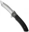 John Kubasek Modified Fighting Tanto Recurve Carbon Fiber Flipper Knife (Satin)