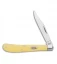 Case Barehead Slimline Trapper Knife 4.125" Yellow (31048 CV) 031