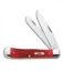 Case Mini Trapper Knife 3.5" Dark Red Bone (6207 CV) 6983