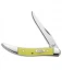 Case Yellow Small Texas Toothpick Knife 3" Yellow Delrin (310096 CV) 091