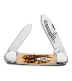 Case Canoe Knife 3.625" Amber Bone (62131 CV) 0263
