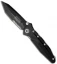 Microtech Socom Delta Tanto Folding Knife G-10 (4" Black Serr) 163-2