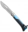 Opinel Knives No. 8 Outdoor Stainless Steel Knife Blue (3.25" Serr)