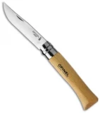 Opinel Knives No. 10 Stainless Steel Knife Beech Wood (3.9" Satin) #10