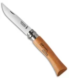 Opinel Knives No. 7 Carbon Steel Knife Beech Wood (3.06" Satin)