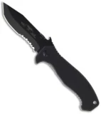 Emerson Mini CQC-15 BTS Knife Tanto w/ Wave (3.5" Black Serr)
