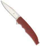 Jason Clark Custom Clip Point Framelock Flipper Orange C-Tek Knife (3.25" Satin)
