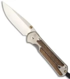 Chris Reeve Large Sebenza 21 Knife w/ Bocote Wood Inlay (3.625" Plain)