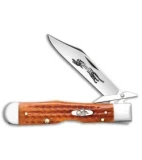 Case Cheetah Lockback Knife 4.375" Harvest Orange Bone (6111 1/2 SS) 7399