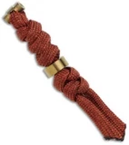 Chris Reeve Knives Small Rust Cord Tie Lanyard w/ Gold Bead