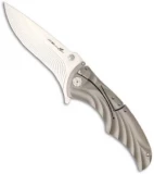 Brian Tighe Custom Tighe Coon Knife NIRK Lock Titanium Folder (3.75" Satin)
