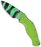 Sniper Bladeworks Mini LPC Framelock Folder Knife Green G-10 (3.3" Green/Black)