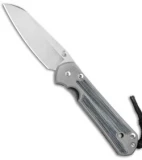 Chris Reeve Large Sebenza 21 Insingo Knife w/ Micarta Inlays (3.625" Stonewash)