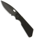 Strider SMF 3/4 Black G-10 Folding Knife (3.9" Black Plain)