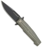 Viper Knives Keeper Folding Knife w/ Black Micarta (3.75" Black) V5890CN