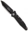 Microtech Socom Delta Tanto Folding Knife G-10 (4" Black Full Serr) 163-3