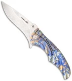 Brian Tighe Custom Tighe Coon Knife NIRK Lock Multi-Color Titanium (3.75" Satin)