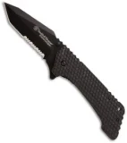 Smith & Wesson Extreme Ops Frame Lock Knife (3.9" Black Serr) CKG21BTS