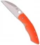 Deviant Blades Freestyle Folder Orange G10 Knife (3.25" Bead Blast Plain)