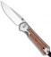 Chris Reeve Small Sebenza 21 Knife w/ Bocote Inlays (2.94" Plain)