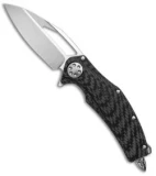 Microtech Marfione Custom Mini Matrix R Knife Carbon Fiber (Two-Tone Stonewash)