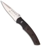 Browning Black Label Sliver Liner Lock Knife Carbon Fiber (3" Satin) 131BL