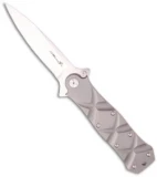 Brian Tighe Knives Tighe Dye Dagger Knife Titanium Folder (4" Satin)