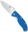 Spyderco Tenacious Folding Knife Blue G-10 (3.375" Satin) C122GPBL