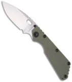 Strider SMF Green G-10 Manual Folding Knife (3.9" Stonewash)