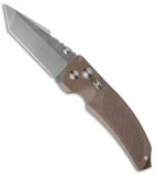 Hogue Knives EX03 Knife Tanto Matte Brown (3.5" Tumble Plain) 34363