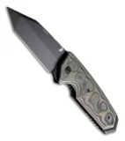 Hogue Knives EX02 Knife Tanto Green G-Mascus (3.375" Black Plain) 34268