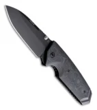 Hogue Knives EX02 Spear Point Black/Gray G-Mascus (3.375" Black Plain) 34279