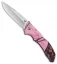 Buck Bantam BHW Lockback Knife Pink Mossy Oak Camo (3.625" Satin) 0286CMS10