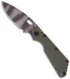 Strider SMF Knife Green G10 GG Gunner Grip (3.9" Tiger Stripe Plain)