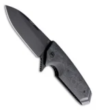Hogue Knives EX02 Spear Point Flipper Black/Gray GMascus (3.75" Plain) 34219