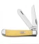 Case Mini Trapper Knife 3.5" Yellow Delrin (3207 CV) 029